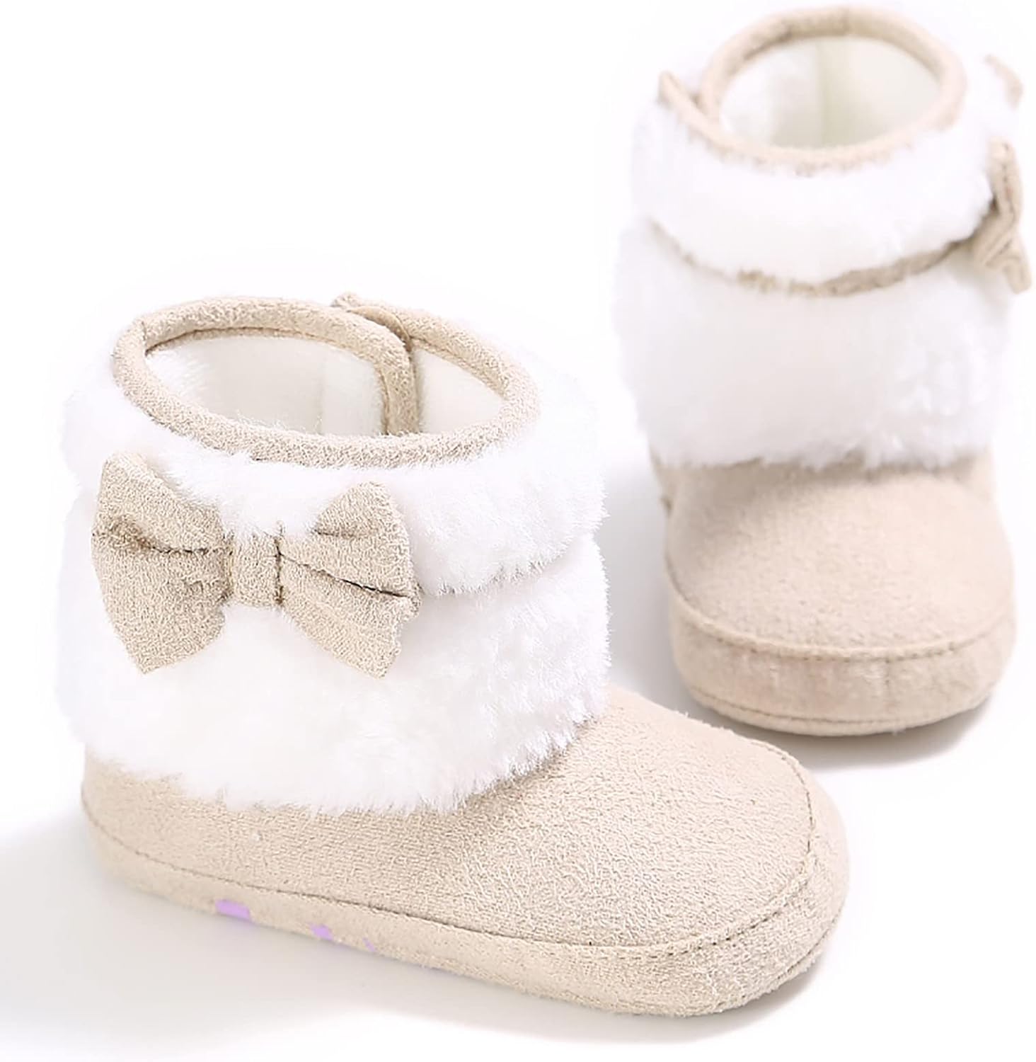 Infant Snow Boots Soft Sole Anti-Slip Warm Winter Cotton Lining Snow Shoes with Animal Printed Prewalker Toddler Boots - Image 4