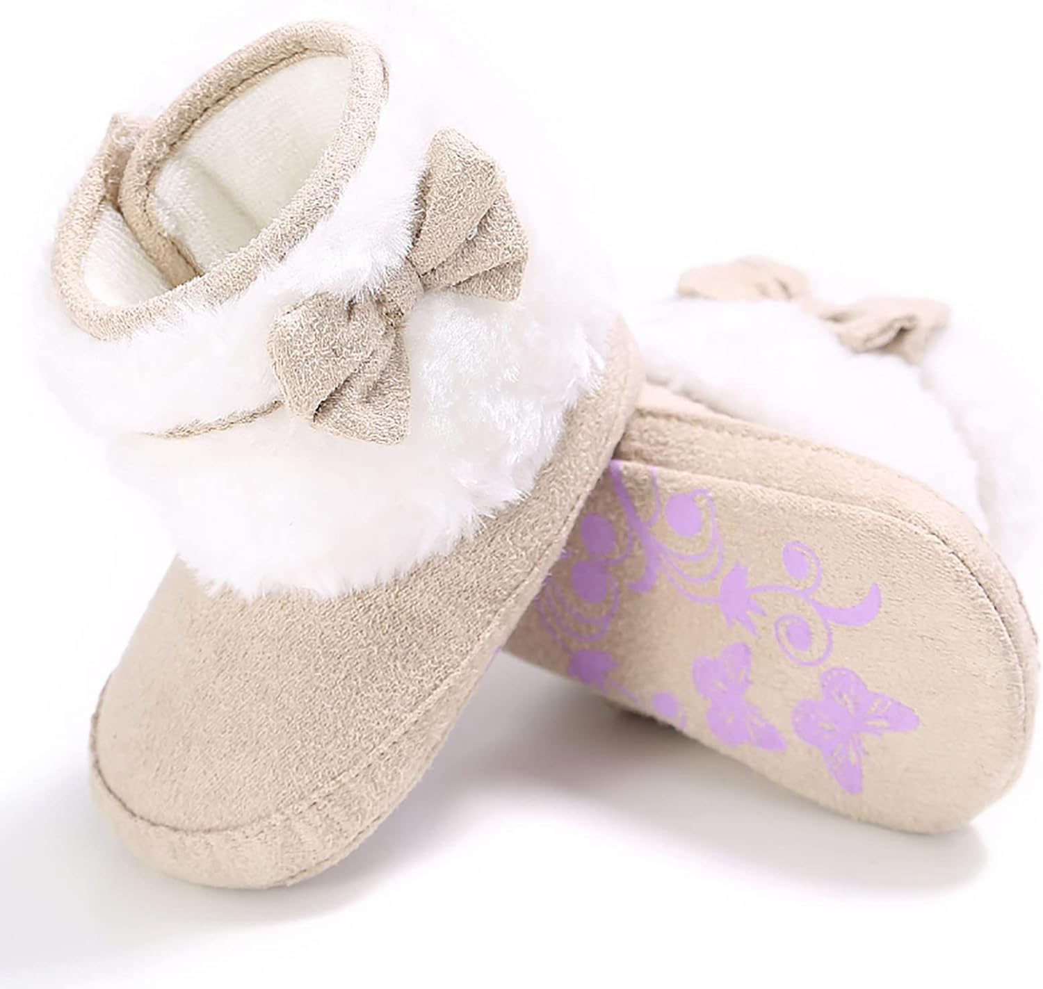 Infant Snow Boots Soft Sole Anti-Slip Warm Winter Cotton Lining Snow Shoes with Animal Printed Prewalker Toddler Boots - Image 5