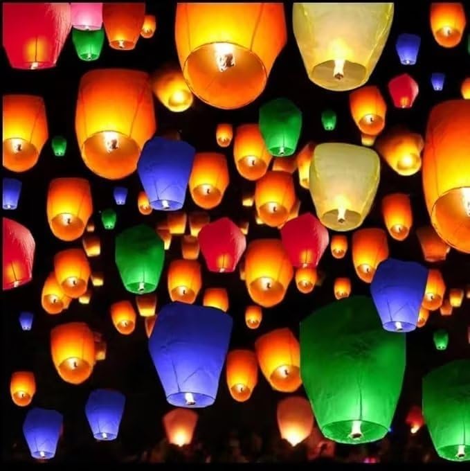 Paper Lanterns 12 Pack Colored, Easy to Use, Paper Lanterns were The Highlight of Party! for Memory of Family. - Image 5